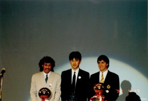 1988年、JSLアシスト賞の授賞式にて